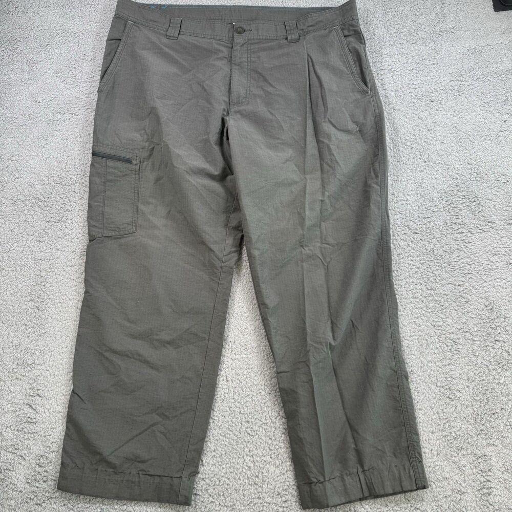 S Columbia Pants Mens 40x28 Green Cargo‎ Hiking Ripstop Polyester Outdoors